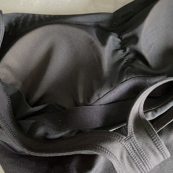 Zella Black Sweetheart Neck Tank Medium - Picture 7 of 7